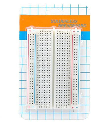WZhen 8.5 X 5.5Cm 400 Tie Points 400 Holes Solderless Breadboard Bread Board