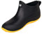 SMajong Stivali in Gomma Uomo Donna Impermeabili Scarpe da Giardinaggio Antiscivolo Scarpe da Pioggia Scarpe Gomma Stivali Caviglia Caldi Nero Giallo Taglia 35 EU