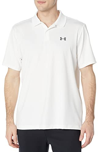 Under Armour Mens Short-Sleeve Polos Ua Performance 3.0 Polo, Wht, 1377374-100, XLT