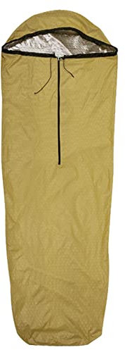 Notfall Schlafsack Biwaksack Mumienschlafsack für Outdoor Camping Survival Kits (Grün)
