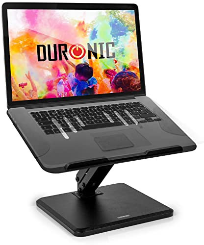 Duronic DML125 Support pour Ordinateur Portable | Hauteur Ajustable | Bras Inclinable | pour Laptop Tablette Notebook