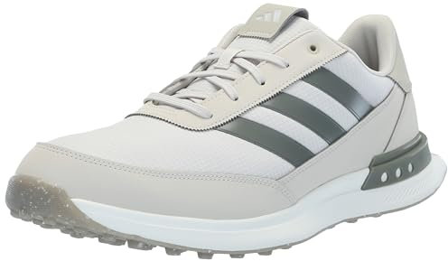 Adidas Zapatos de Golf S2G Spikeless 24 para Hombre, Aluminia/Guijarro Plateado/Gris Masilla, 48 EU