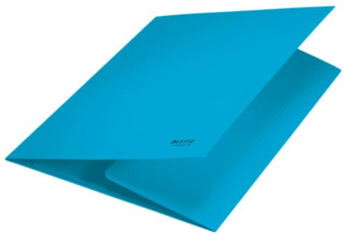 10 Stück Schnellhefter mit 3 Klappen, 430 g/m², Farbe: Blau