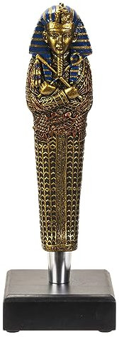 Pacific Trading King TUT - Tirador de grifo de cerveza, 9 pulgadas de altura, resina, decoración del hogar