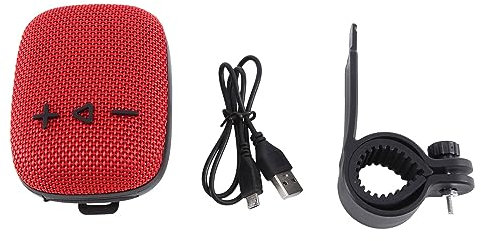 Knadgbft WIND3 - Altavoz Bluetooth inalámbrico para bicicleta al aire libre con soporte fijo, mini tarjeta de subwoofer, mini audio, 9 x 7,3 x 3,6 cm, fácil de usar