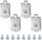4 Stück Festes Halbleiterrelais Feste Klemmschelle für 35-mm-DIN-Schiene Befestigungswinkel Halbleiterrelais-Adapter Silver