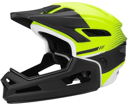 kowaku Fahrradhelm, Integralhelm, tragbarer Rennrad-Mountainbike-Helm mit abnehmbarem Polster für Männer, Frauen, Mountainbiken, Fluoreszierendes Gelb