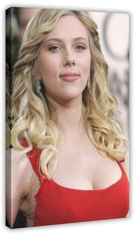 ahnld Scarlett Johansson Glamour-Poster auf Leinwand, Schlafzimmer, Dekoration, Landschaft, Büro, Raumdekoration, Geschenk, 60 x 90 cm