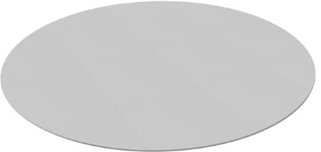 Shalmidor Tapis de Sol Rond pour d'Extérieur, 200 cm, Tapis de Protection du Sol de Piscine, Tapis de Protection, Tapis de Piscine, Protège et Isolé (Gris)