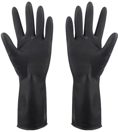 Wisylizv Gants de coloration pour cheveux, gants colorés - antidérapants en latex structurés pour cuisine, nettoyage de lave-vaisselle, laboratoire de santé grillades entretien