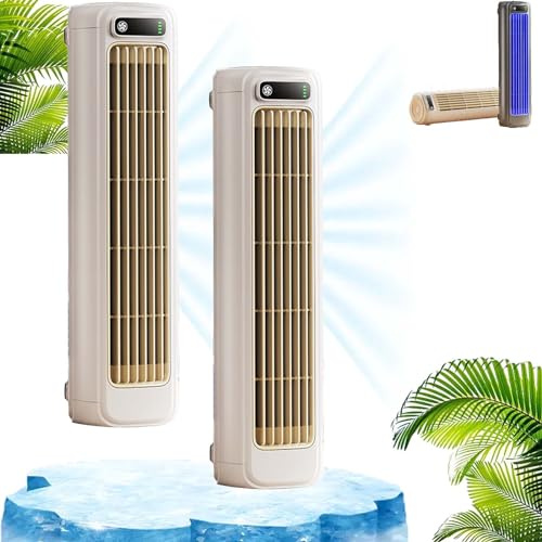 Air Conditioner 2025, Air Cooler,Portable Air Conditioner Cooling Fan With 3 Speeds, Quiet Wall Fan, Usb Charging (2PCS-C)