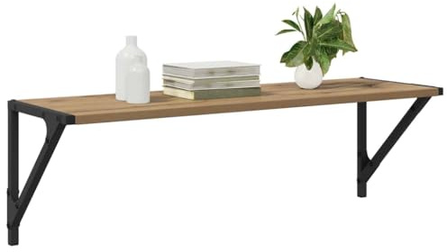 vidaXL Wandregale 2 pcs Artisan-Eiche 80 x 25 x 25,5 cm Holzwerkstoff, Moderne, robuste Wandregale, rechteckige Aufbewahrung für Wohnzimmer, platzsparend, stylisch, praktisch