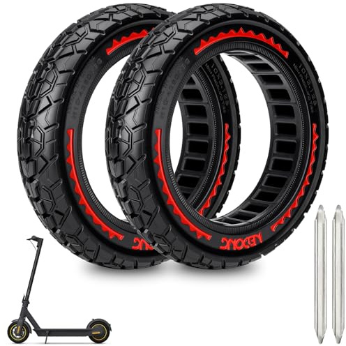 Xastro 2PCS 10X2.125 Reifen für Elektroroller 10x2.125 schlauchloser Reifen für Scooter 50/75-6.1 Scooter Vollgummireifen 10x2.125 reifen vollgummi Elektroroller Ersatzreifen 10x2.125 E Scooter Reifen