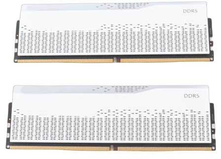 EIMSOAH RAM DDR5, Kit da 32 GB 2 X 16 GB 6400 MHz CL38 RGB Memoria di Gioco, con Involucro in Metallo Chip PMIC ECC on die, per Computer Desktop XMP 3.0 Expo