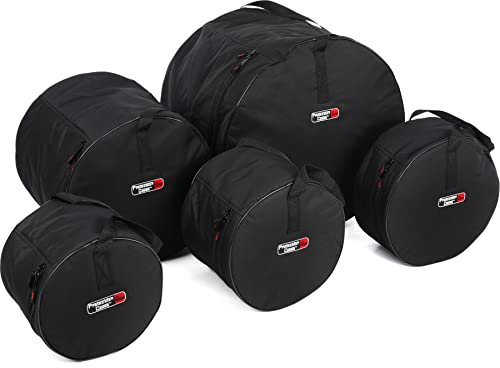 Gator Cases Protechtor Serie gepolsterte Nylon Gig Bags für Fusion Style Drum Sets; passend für 22″x18″, 10″x9″, 12″x10″, 16″x16″, 14″x5.5″ (GP-FUSION16)