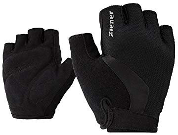 Ziener Erwachsene CRIDO Fahrrad-, Mountainbike-, Radsport-Handschuhe | Kurzfinger - atmungsaktiv/dämpfend, Black, 9