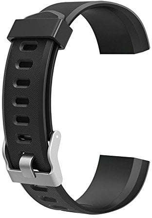 Asiproper Armband Ersatz Zubehör für ID115Plus HR Smart Watch (Schwarz)