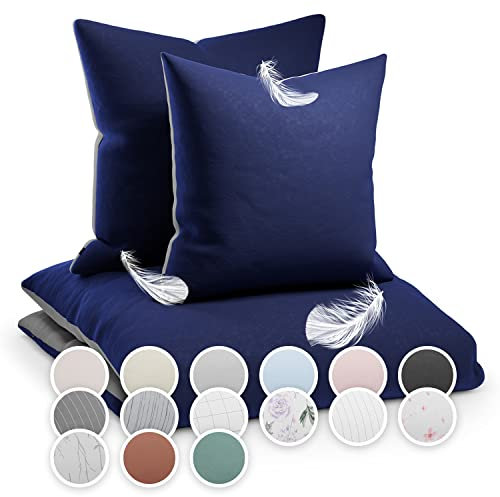 sleepwise Bettwäsche 155x200 Sommer Bettwäsche 3tlg - ÖKO-TEX, Traumhaft Weich, Atmungsaktiv, Bügelfrei & Knitterfrei, Bettbezug Set aus gebürsteter Mikrofaser mit 2X 80x80 cm Kissenbezüge