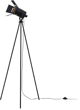 Lindby Dreibein Stehlampe 'Devon' (Modern) in Schwarz aus Metall u.a. für Wohnzimmer & Esszimmer (1 flammig, E27) - Stehleuchte, Standleuchte, Floor Lamp, Wohnzimmerlampe, Tripod, Wohnzimmerlampe