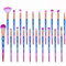 20 Stück Make Up Pinsel Set, Eyeliner Augenbraue Bürste Lidschatten Wimpernbürste Foundation Kosmetik Schminkpinsel