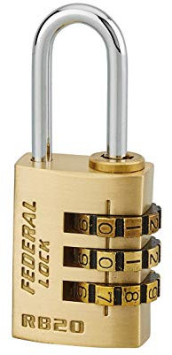 Cadenas à combinaison 3 chiffres THIRARD, laiton monobloc 20mm, anse acier nickelé, mécanisme modifiable, idéal pour valises et rangements confidentiels, Garantie de 10 ans - THIRARD