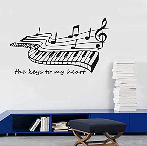 Wandaufkleber Musik Home Decoration Wohnzimmer Vinyl Wandtattoo Abnehmbare Pop Art Wallpaper 100 X 58Cm