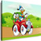 Myartstyle - Bilder Film Cartoons Tiere Kinder 80 x 60 cm LeinWandBilder Xxl - 1 Teilige WandBilder Art 3D Modern Kunstdrucke w-a-2042-117