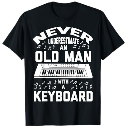 Keyboard Synthesizer Keyboarder Alter Mann | lustiger Spruch T-Shirt
