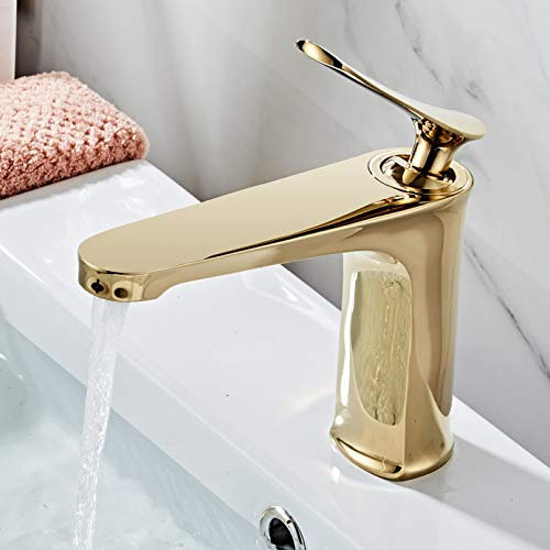 YHSGY Accueil Robinet De Lavabo Multicolore Robinets D'Eau Froide Et Chaude Mélangeur De Salle De Bain Noir Blanc Or