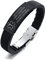 Personalisierte maßgeschneiderte Silikon-Sport-Armband Edelstahl-ID-Platte medizinische Alarm-Armbänder, SOS-Notfall-Sport im Freien tägliches Armband für Unisex, Jugendliche, einstellbar