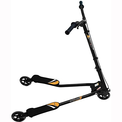 BIPATTINO - 3 Räder - SKATEBOARD - SKATE (schwarz)