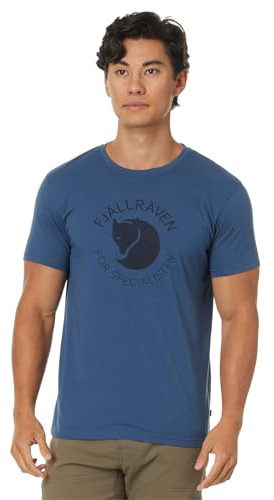 Fjällräven Logo T-Shirt | Mischung aus Bio-Baumwolle und recyceltem Polyester. Rundhalsausschnitt. Logo-Print vorne.