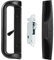 House Guard Black Patio Door Handle Set with Mortise Lock,Suitable for Replacement Sliding Doors Lock 3-15/16”Screw Hole Spacing.Choices That Add a Unique to Your Patio Glass Sliding Door.