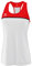 Erima Damen „CHANGE by erima leichtes Tanktop, weiß/rot/schwarz, 36