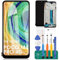 para Xiaomi Redmi Note 11S 4G Pantalla LCD para Xiaomi Redmi Note 11 4G Pantalla de Repuesto para Xiaomi Poco M4 Pro 4G Pantalla Táctil Digitalizador Conjunto de Reparación Kit (Negro con Bisel)