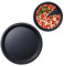 Tissting Teglie per Pizza 15cm Rotondo Nero Acciaio al Carbonio Antiaderente Teglia Forno Pizza Resistente al Calore Torta Stampo per Pane per Cucina Cottura