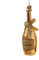 MARELIDA Weihnachtsbaumschmuck CHAMPANGER Flasche - Glas - inkl. Aufhänger - H: 13,5cm - Gold