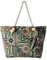 DonDon Strandtasche XXL Familie Badetasche Damen Beach bag groß mit Reißverschluss - 90s
