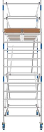 ASC Rollgerüst 135 Quick Lock, Arbeitshöhe 5,3 m 2.50 m Holz - Leitergerüst - fahrbares Gerüst - Alu Gerüst fahrbar - Gerüst Alu