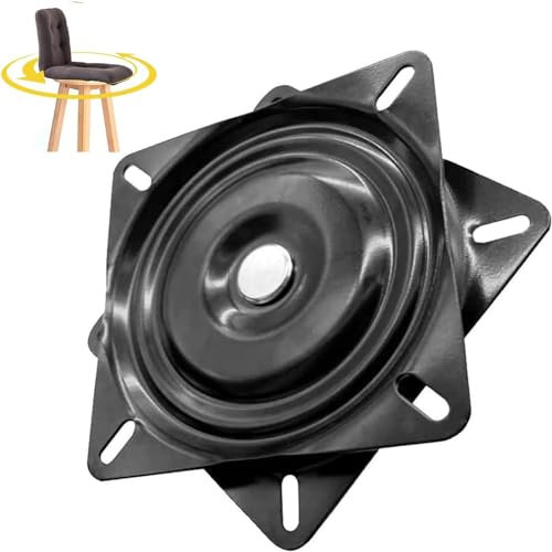 Rcbzzp Universal Möbel Drehteller, Metall Möbel Drehteller, Drehbeschlag Schwerlast, 360° Grad Swivel Drehteller, 156 * 156 * 23 mm, 260 kg Tragkraft, Für Hocker, Tische, Bücherregale (6 inch)
