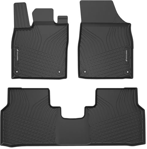 Walser Premium Fussmatten Auto für VW ID.4/Audi Q4 SUV/Skoda Enyaq iV SUV 2020-Heute, VW ID.5/Audi Q4 Sportback/Cupra Born 2021-Heute, Skoda Elroq 2024-Heute, 100% passgenaue Gummimatten - Made in EU