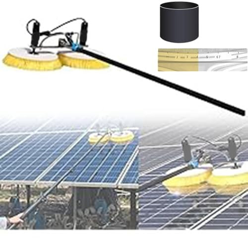 twostronking Pulitore per Pannelli Fotovoltaici Elettrici, Pulitore per Pannelli Solari Estensibile, Asta per Spazzole da 3,5 M - 7,5 M, Lunghezza Regolabile, Adatto a Varie Occasioni,5.5m