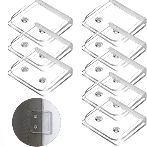 8 Pcs Shower Curtain Clips, Shower Curtain Clips To Wall Shower Curtain Holder, Self Adhesive Shower Splash Guard Clear Windproof Splash Clips for Shower Liners Curtains Clear Curtains
