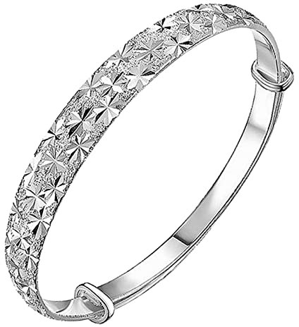 Zierliches Armband aus reinem Silber, Schleierkraut, Modeschmuck, Silber-Armreif, Choker-Halskette für Damen, Modeschmuck, Einheitsgröße, Kupfer, Kein Edelstein