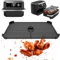 Grille Anti Projection pour Air Fryer Ninja AF500EU 10.4L, 2 pièces Silicone Protections Anti Eclaboussure Accessoires pour Ninja Foodi, Prévient Eclaboussures Graisse (A)