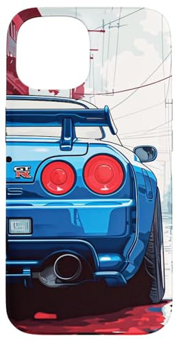 Retro JDM Japan Drift Racing Tuning Auto Tokyo Drift Kanji Hülle für iPhone 15