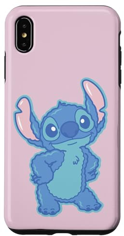 Disney Lilo & Stitch Fluffy Cute Pose Stitch Hülle für iPhone XS Max
