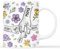 Geschenke Mall Personalisierte Tasse - Mama Und Kinder Schmetterlinge Sonnenblumen - Personalisierte Geschenke Mama, Beste Oma Tasse, Muttertag geschenk (Modell #3)