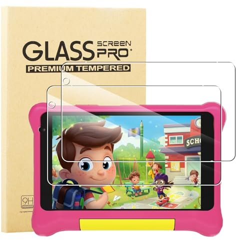 KUSINHOKA [2 Pièces Verre Trempé pour Yicty Tablette Enfant/Wqplo TK707 (7 Pouces), [Anti-Rayures] [9H Dureté] Film Protecteur, [Haute définition] Transparente Film de Protection Écran