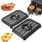 Gachiwar Air Fryer Grill Pan for Ninja Foodi AF300UK, 2 Packs Air Fryer Grill Plate Crisper Frying Pan Plate Tray Accessories with Rubber Bumpers, Dishwasher Safe (20 x 14 cm)